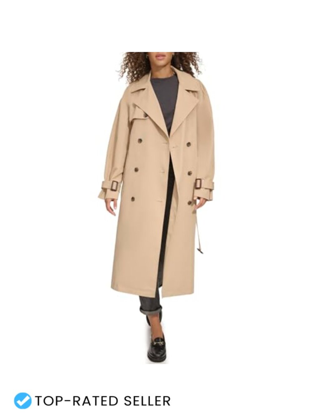 Waterproof Long Belted Trench Coat Oversized Lightweight